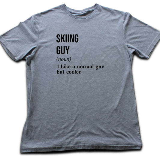 Skiing Guy Definition T-shirt
