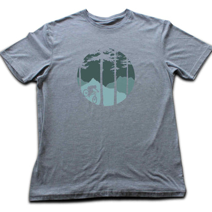 Mountain Biking Round T-shirt