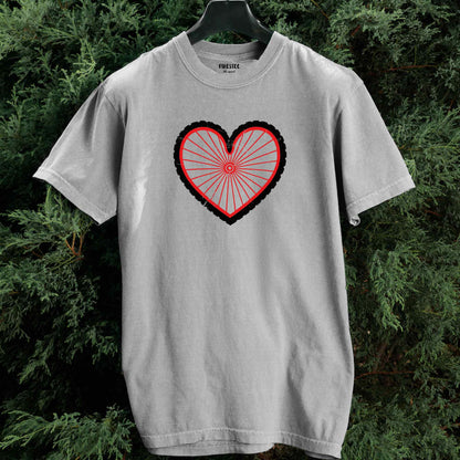 Bike Wheel Heart T-shirt