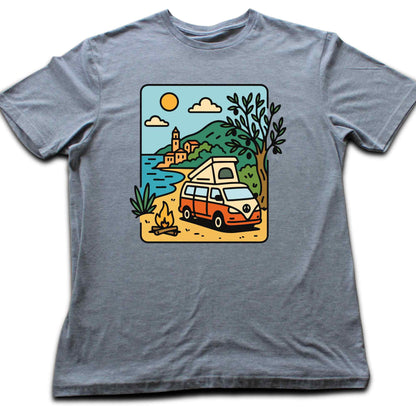 Cartoon Van Town T-shirt