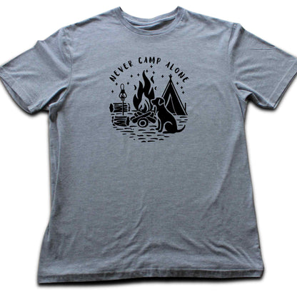 Never Camp Alone Silhouette T-shirt
