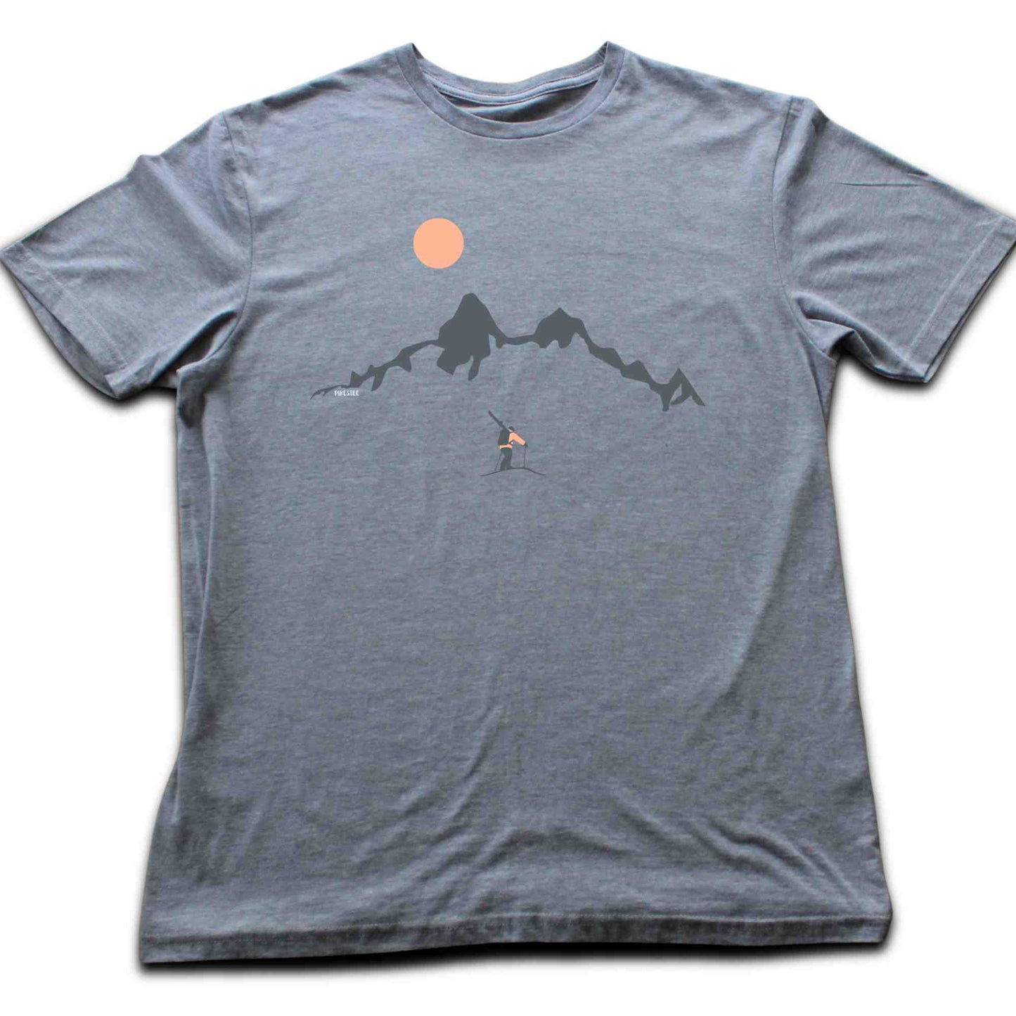 Skier Looking Mountain T-shirt