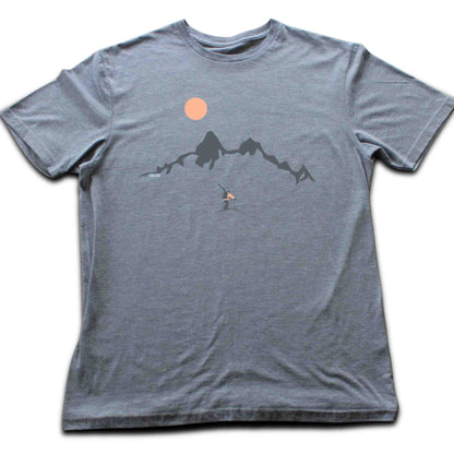Skier Looking Mountain T-shirt