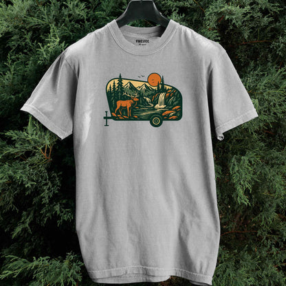 Caravan Deer Landscape T-shirt