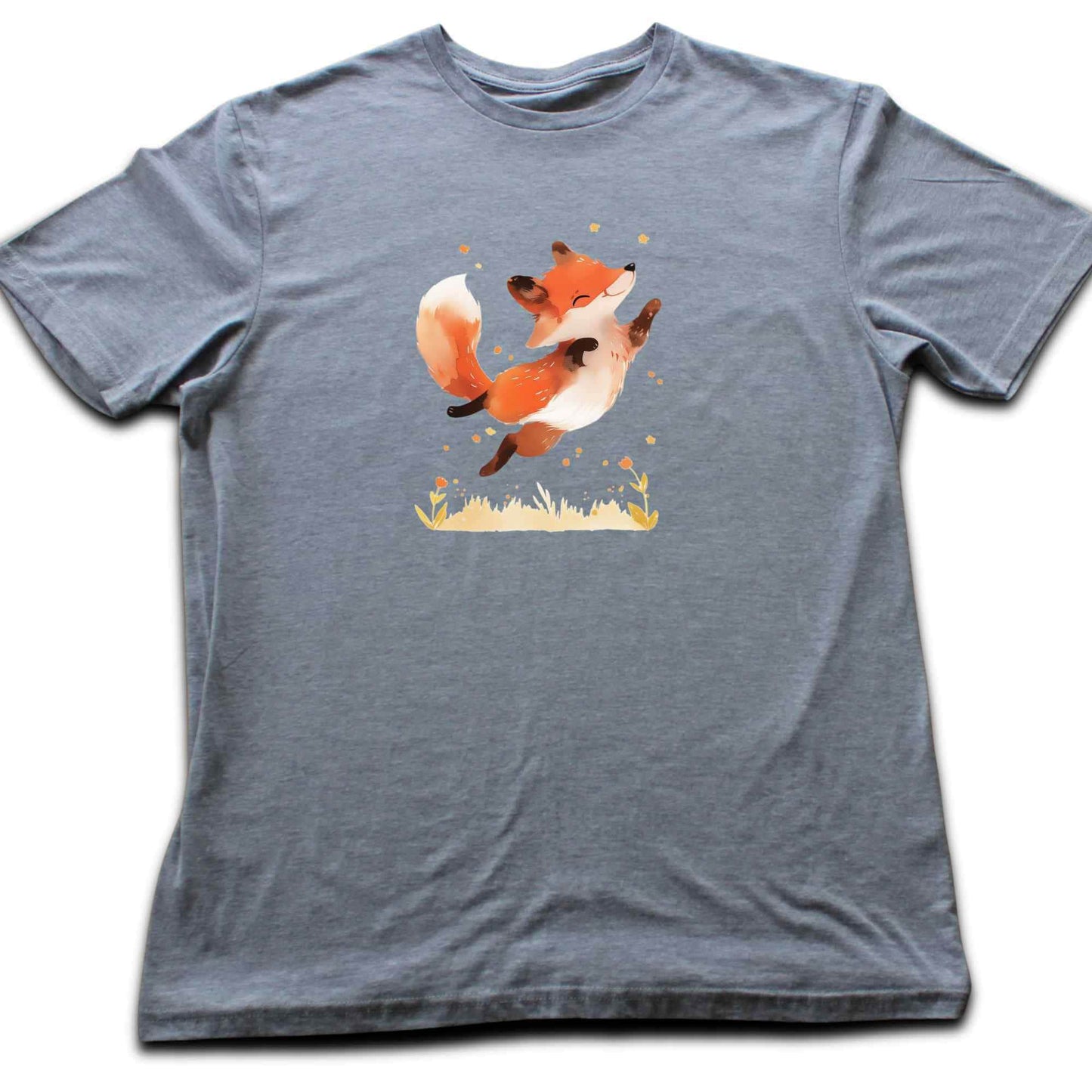 Jumping Cute Fox T-shirt