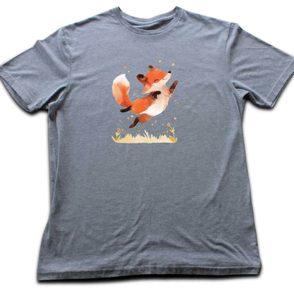 Jumping Cute Fox T-shirt