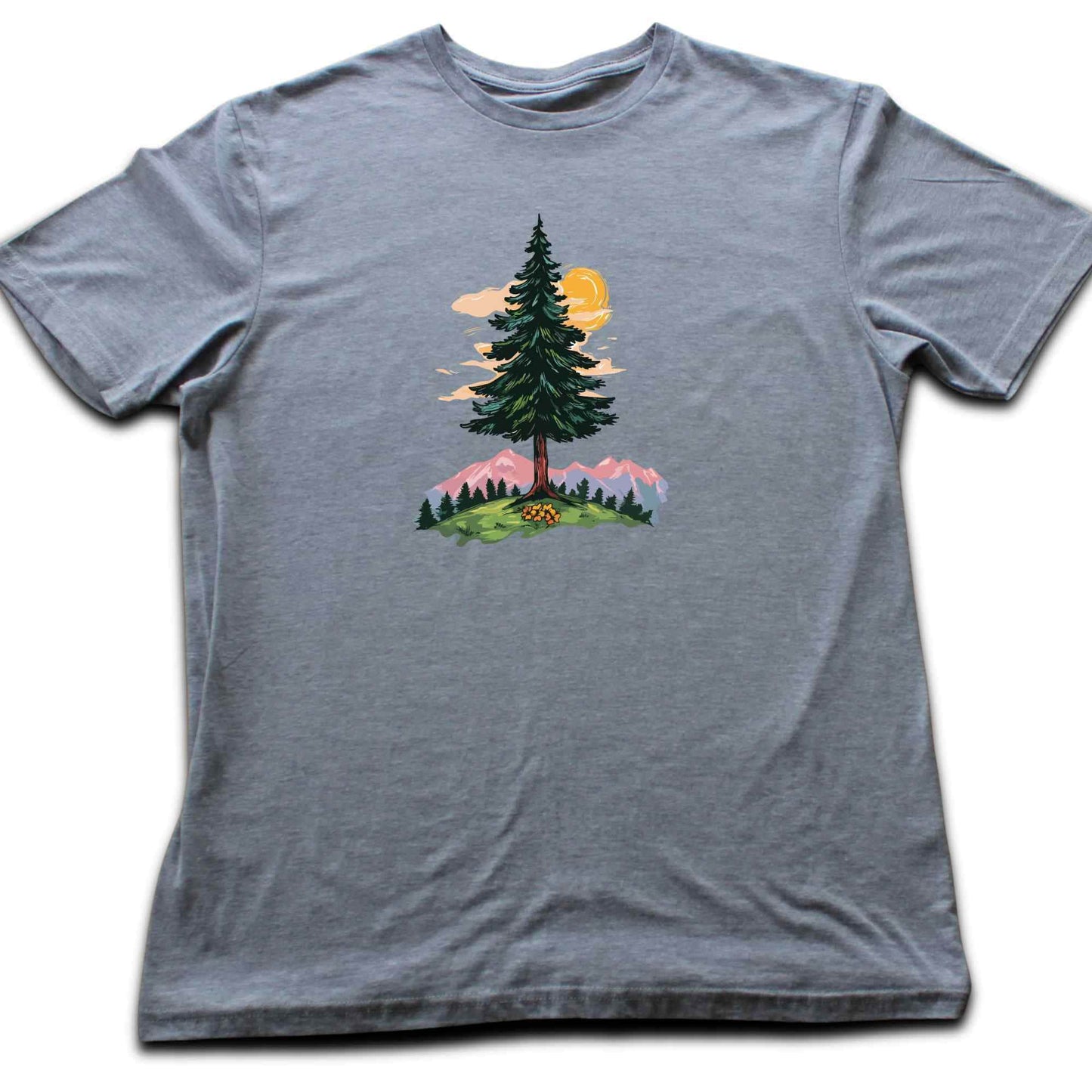 Colorfull Tree Mountain Landscape T-shirt