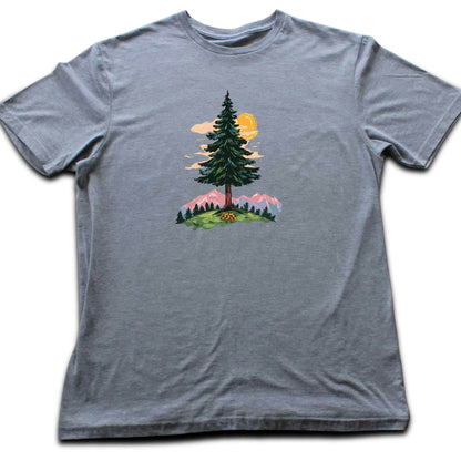Colorfull Tree Mountain Landscape T-shirt