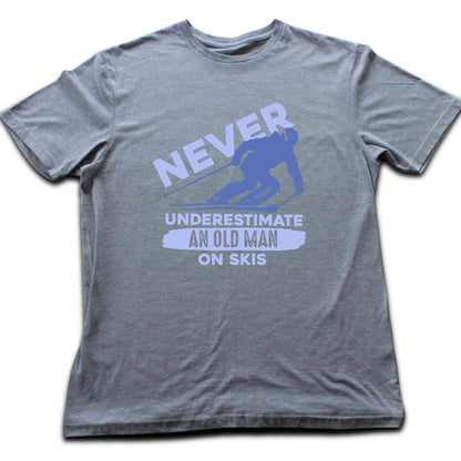 Old Man On Skis T-shirt