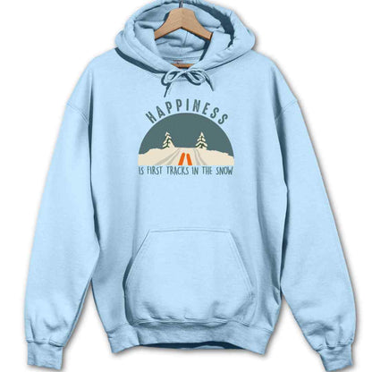 Happiness Is Snow Tracks Hoodie