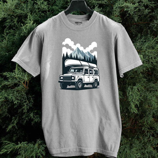 Jeep Canoe Landscape T-shirt