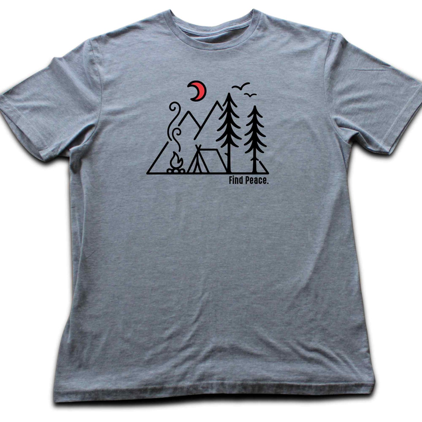 Find Peace Minimalist Camp T-shirt