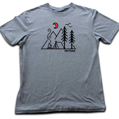 Find Peace Minimalist Camp T-shirt