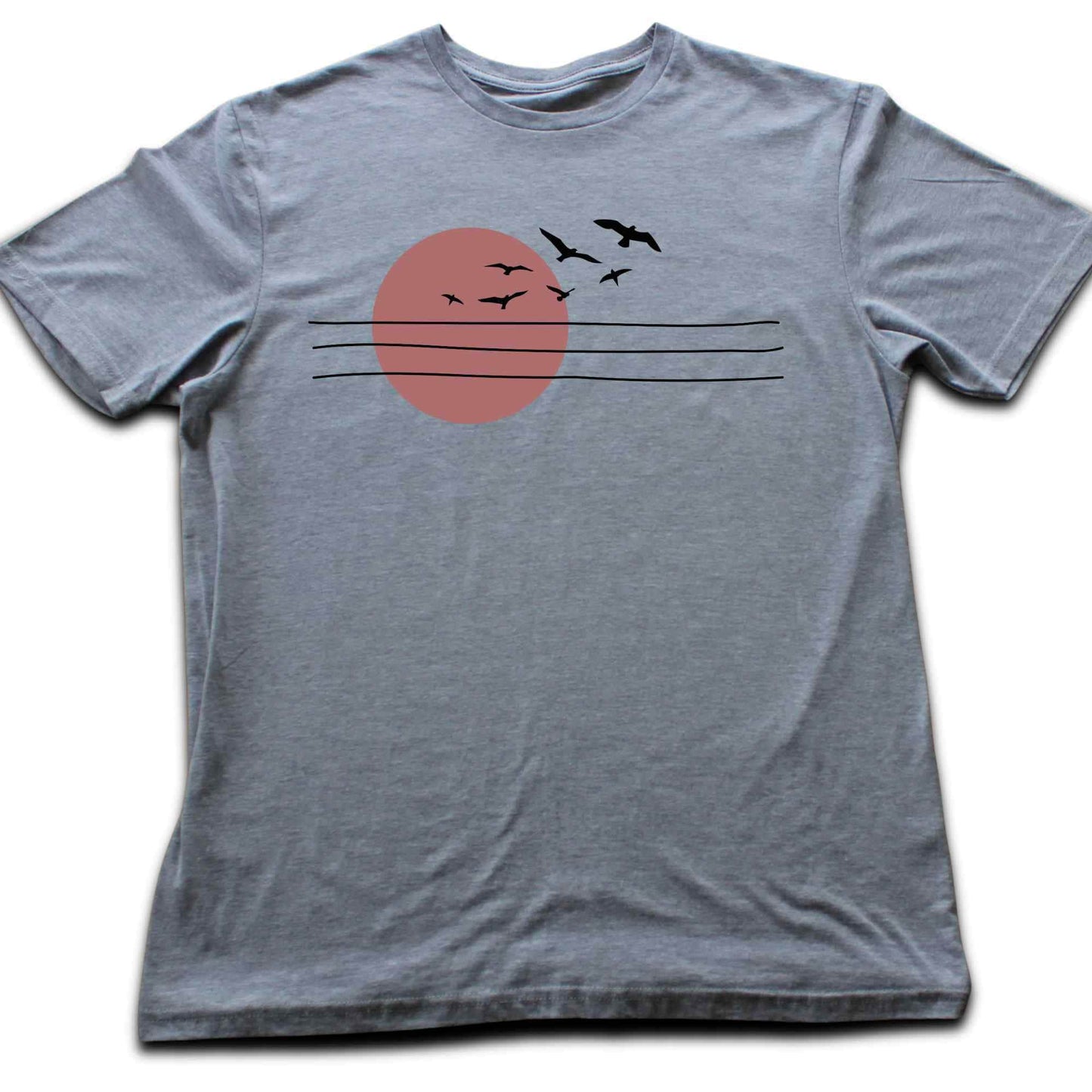 Power Lines And Sun T-shirt