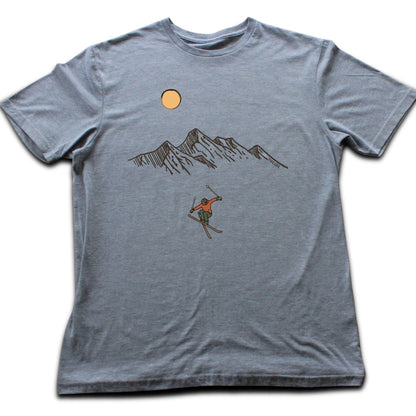 Skier Jump Mountain T-shirt