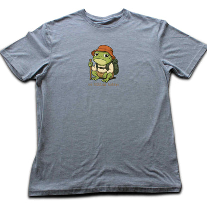 No Hiking Today Frog T-shirt