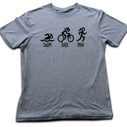 Swim, Bike, Run Bold T-shirt