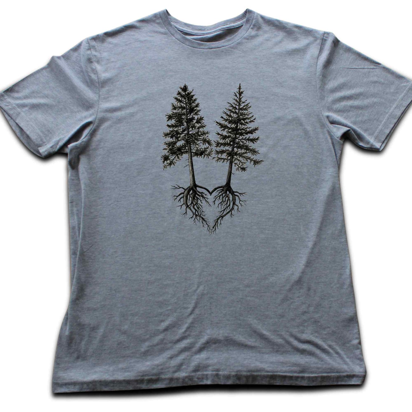 Pine Trees Roots Heart T-shirt