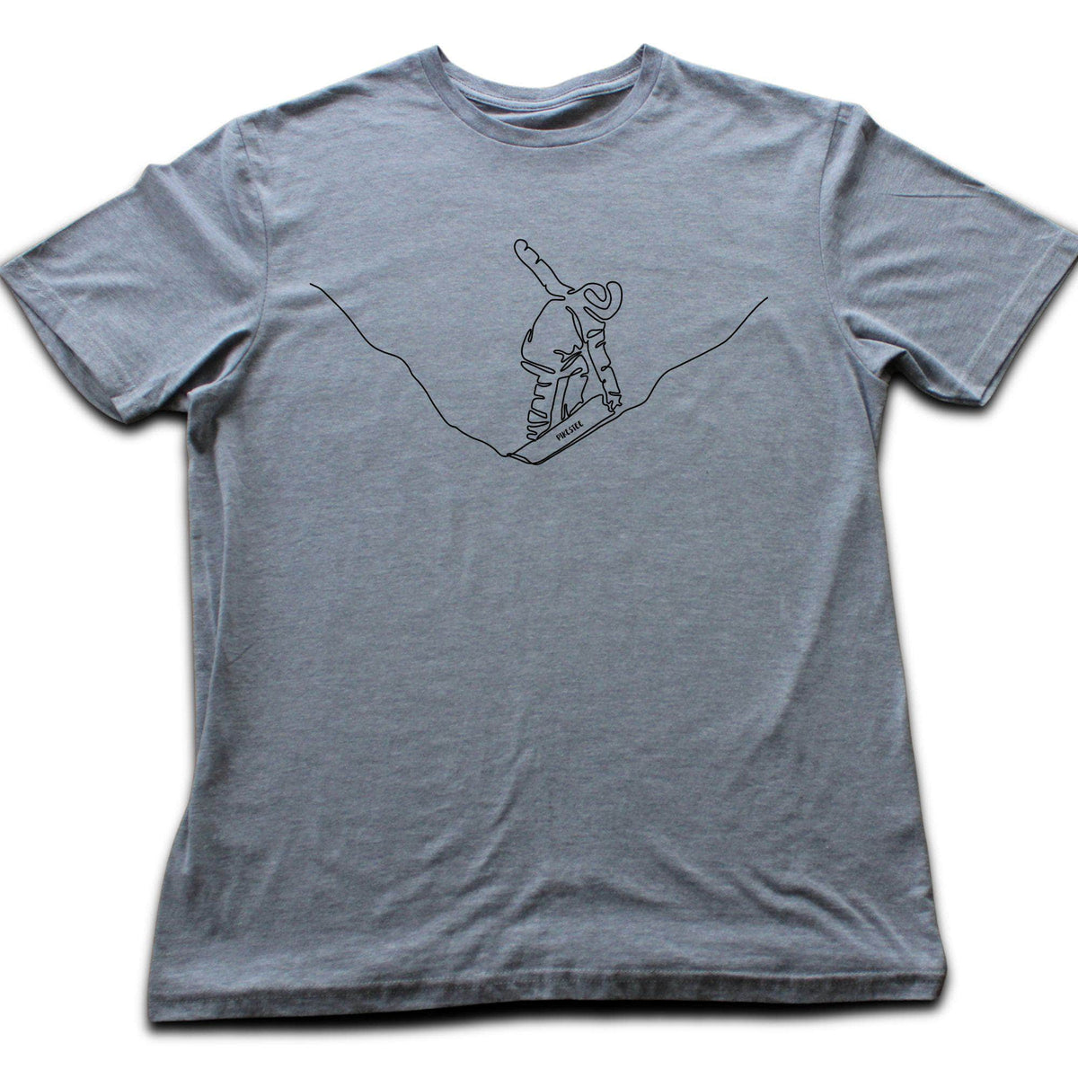 Snowboard Grab Line Art T-shirt