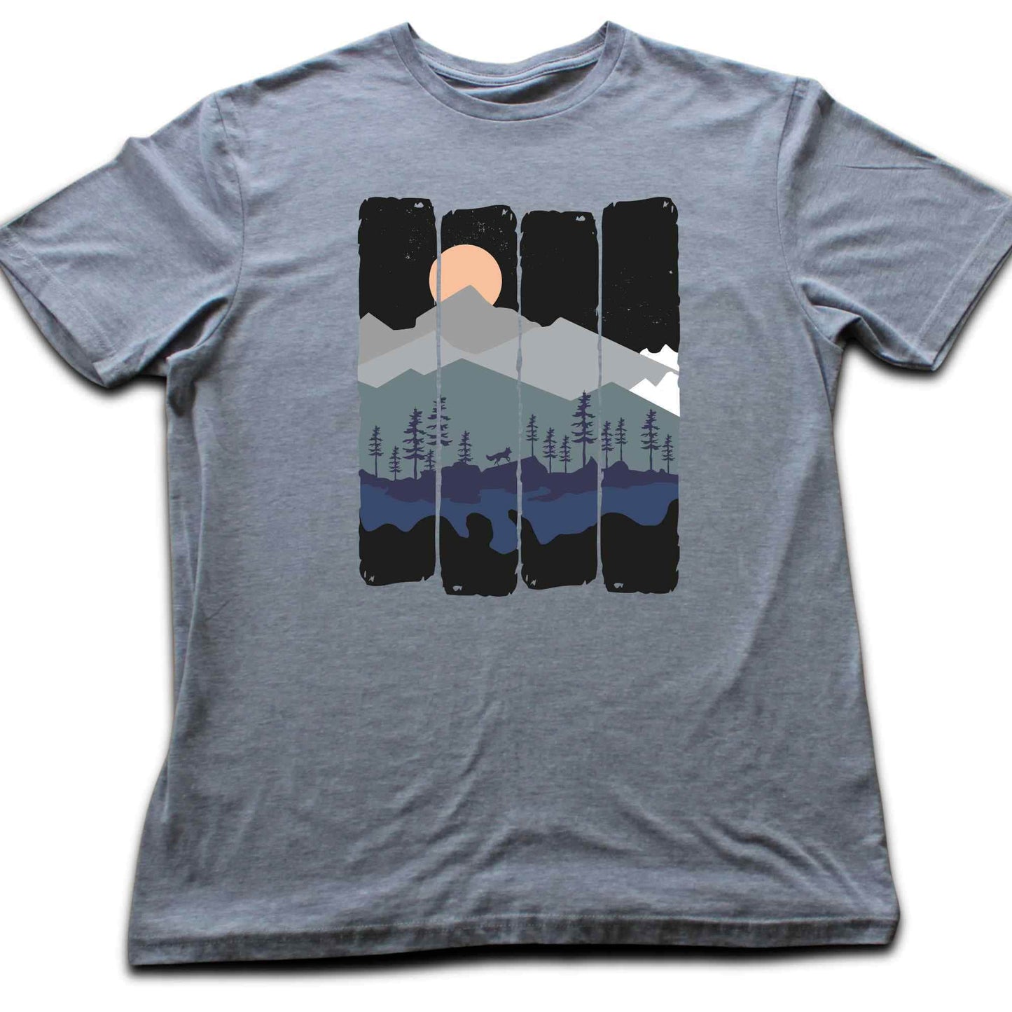 Night Landscape Fox T-shirt