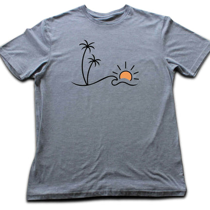 Miniamlist Beach Landscape T-shirt