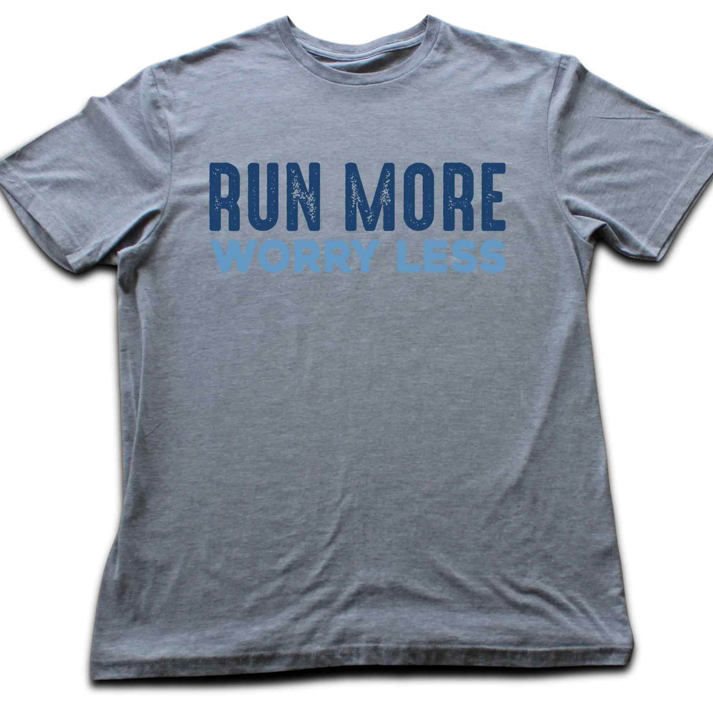 Run More Worry Less Typo T-shirt