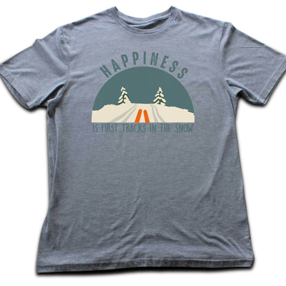 Happiness Is Snow Tracks T-shirt