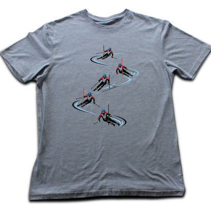 Skier Race Turns T-shirt