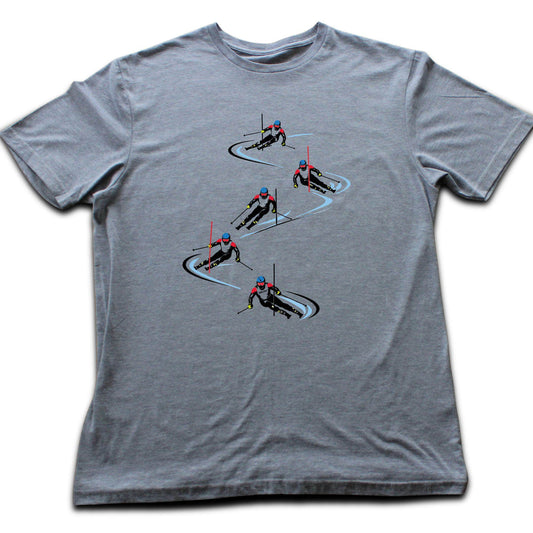 Skier Race Turns T-shirt