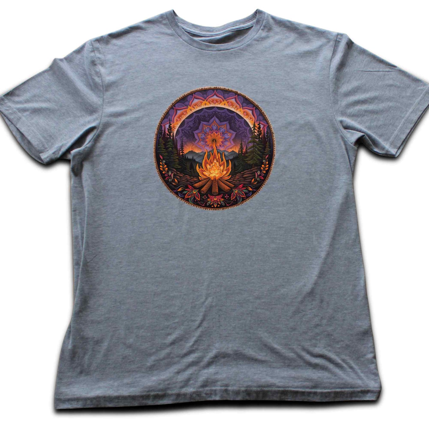 Mandala Campfire Landscape T-shirt