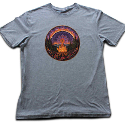 Mandala Campfire Landscape T-shirt