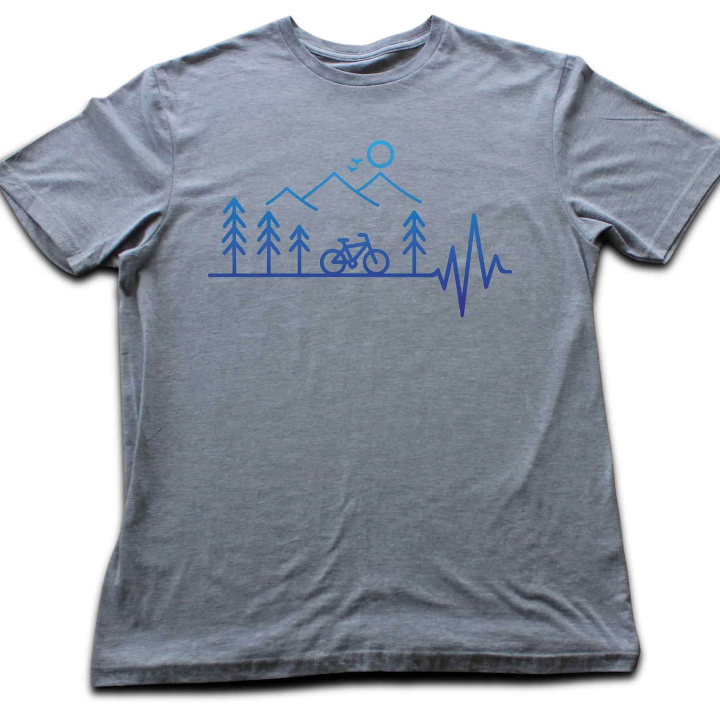 Heart Beat Bike Landscape T-shirt