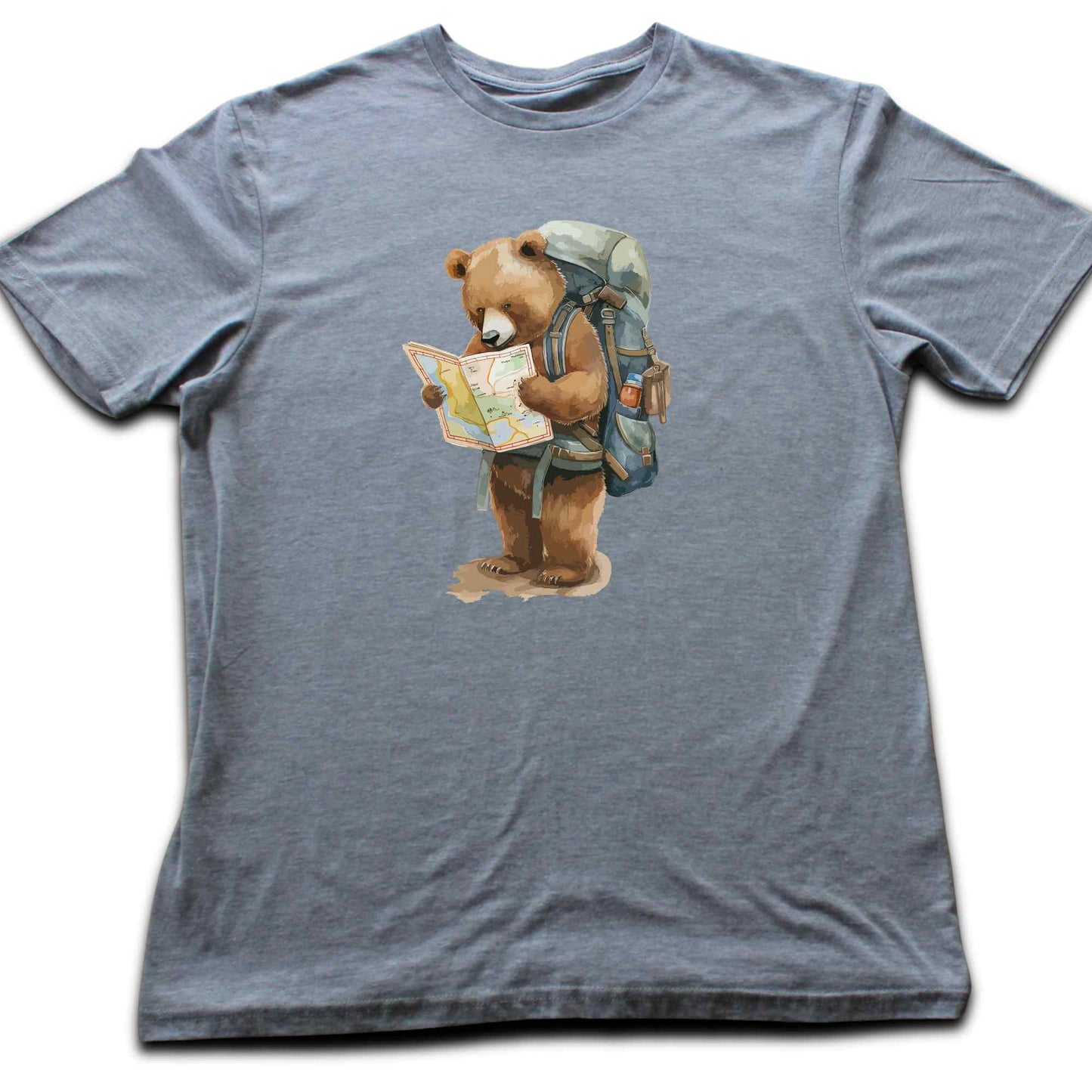 Bear Reading a Map T-shirt