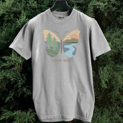 Explore More Butterfly Landscape T-shirt