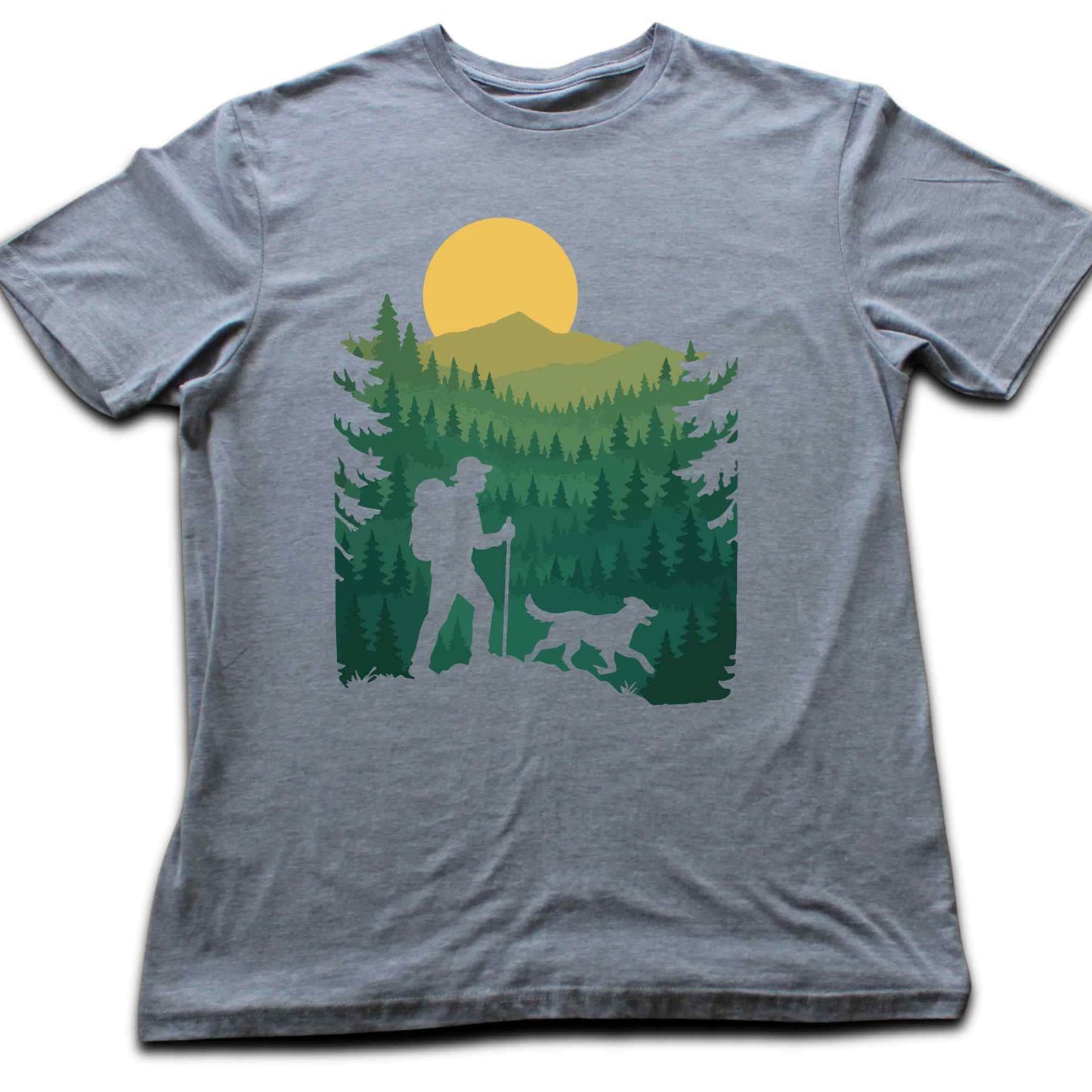 Hiking And Dog Landscape T-shirt