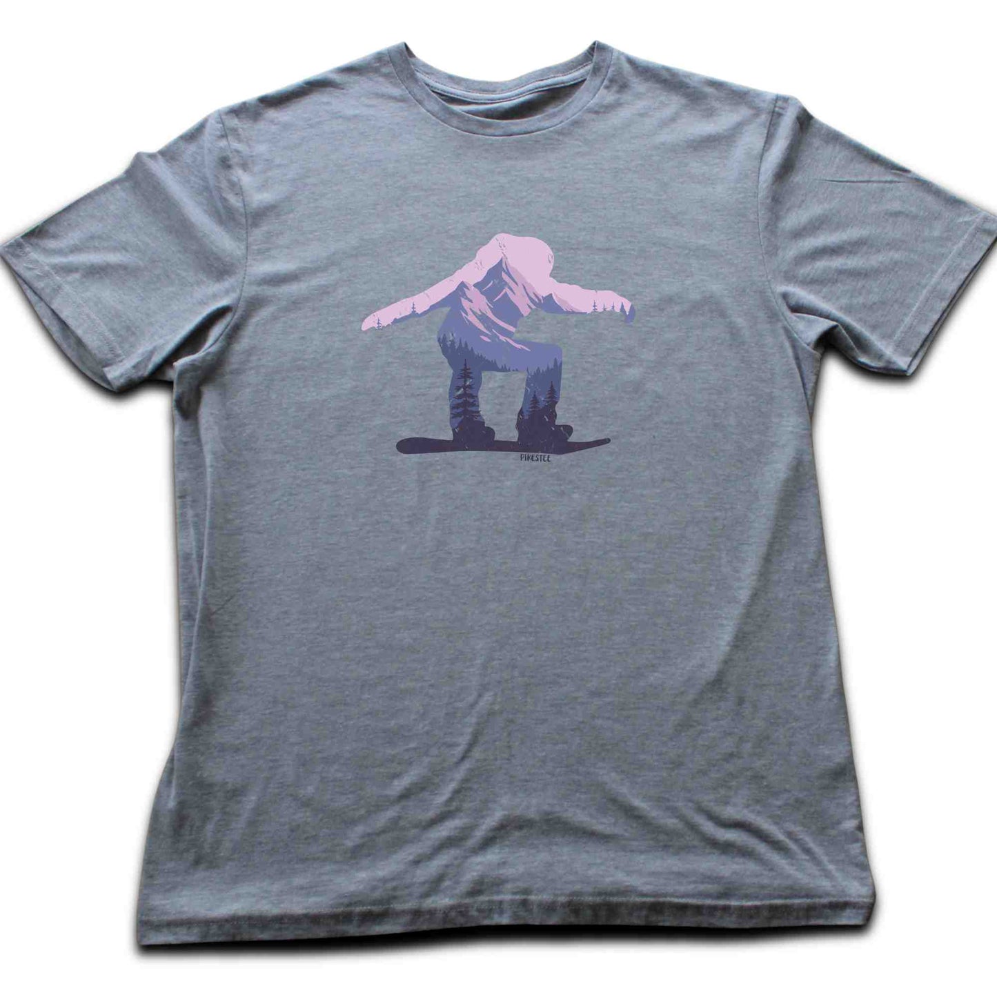 Snowboarder Silhouette Landscape T-shirt