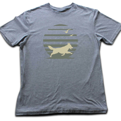 Sheperd At The Beach T-shirt