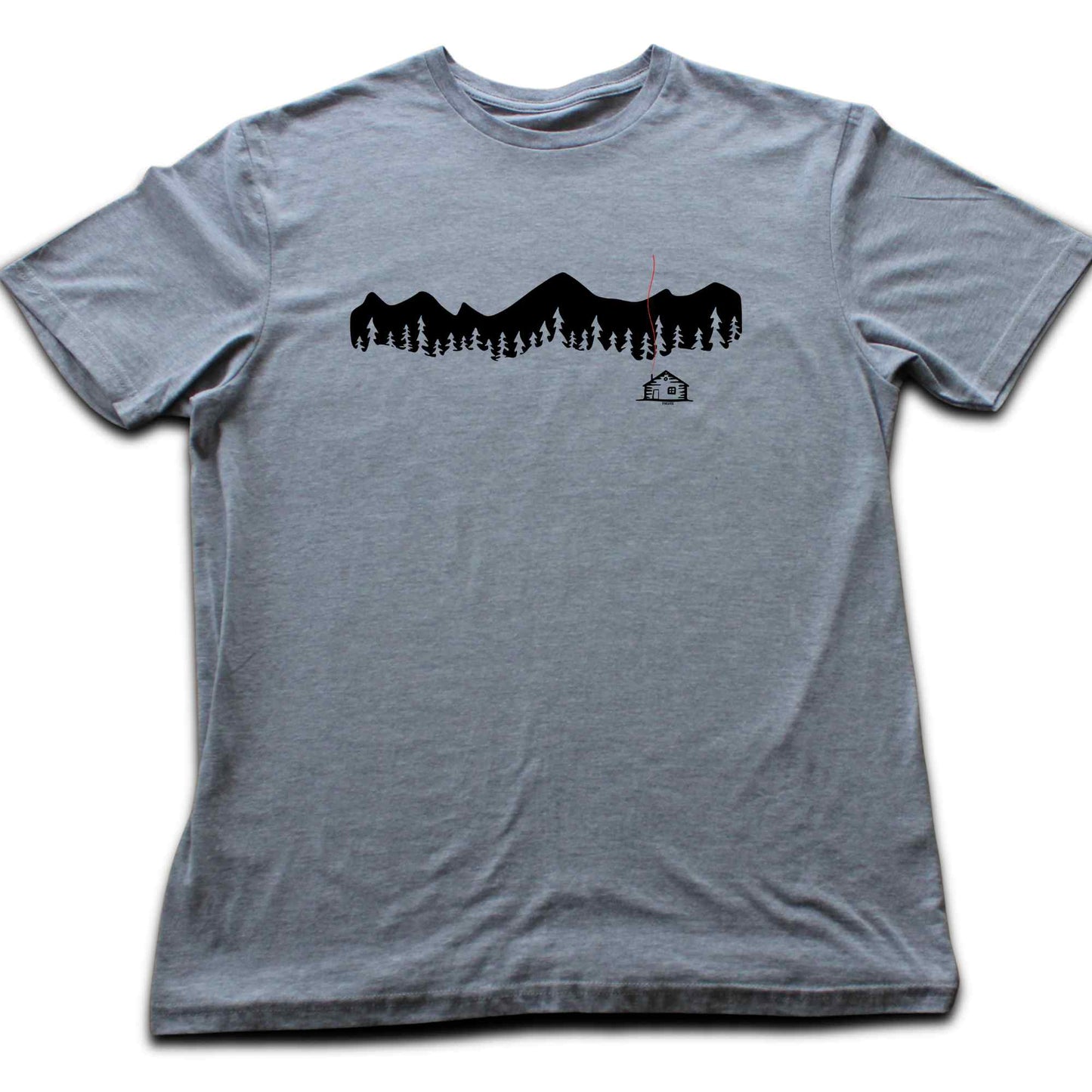 Cabin and Mountain Landscape T-shirt