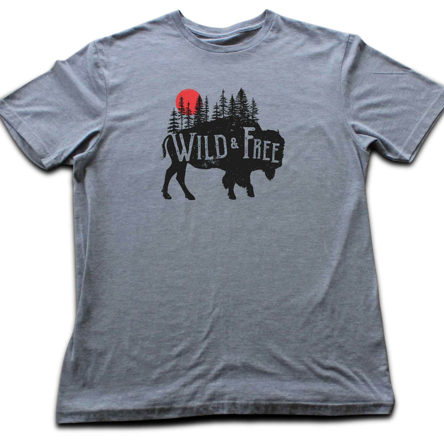 Wild And Free Buffalo T-shirt