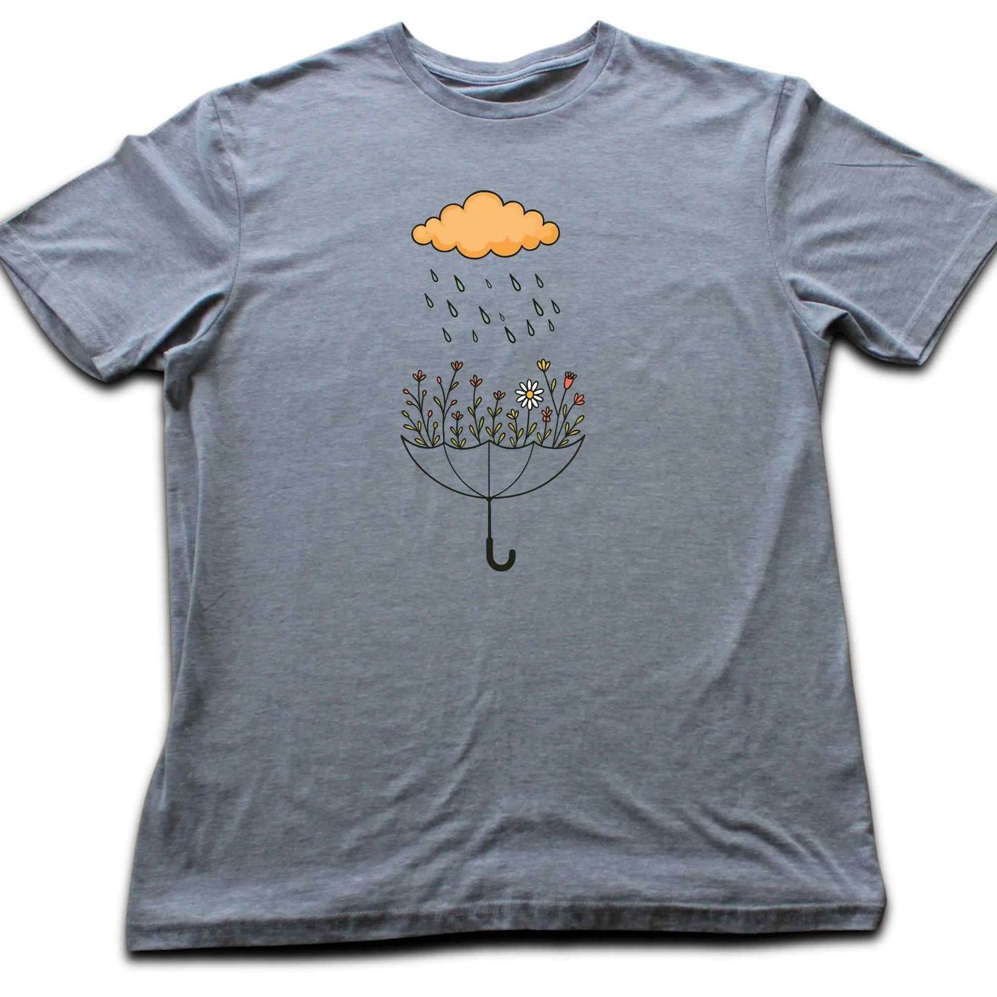 Umbrella Flowers Landscape T-shirt