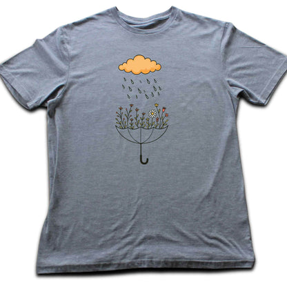 Umbrella Flowers Landscape T-shirt