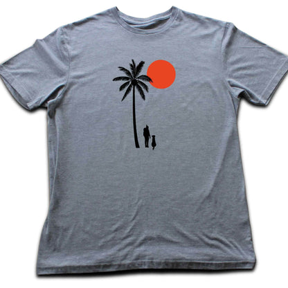 Girl And Dog Palm Beach T-shirt