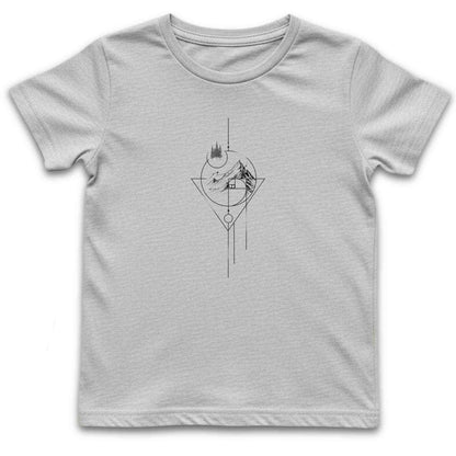 Geometric Art Mountain Kids T-Shirt