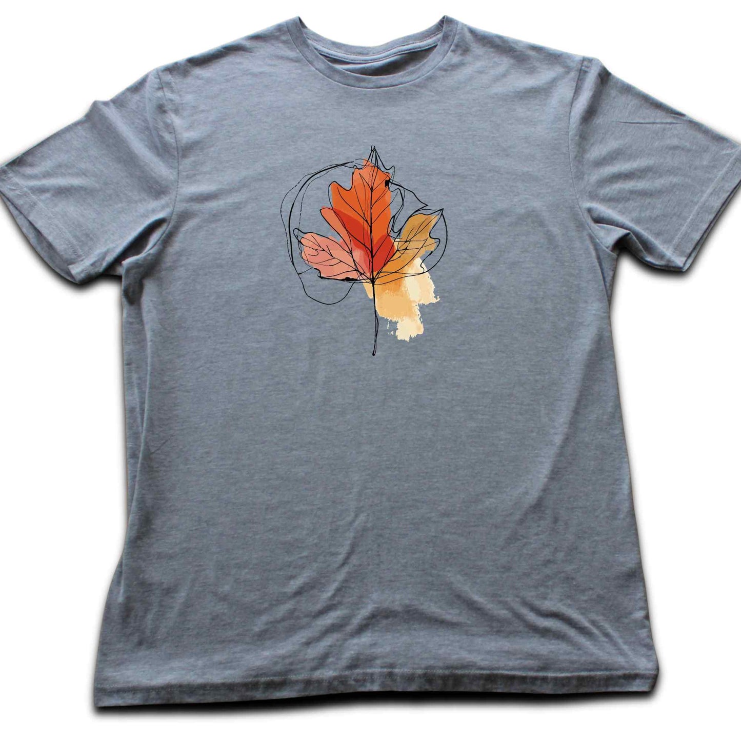 Line art Autumn Leaf T-shirt