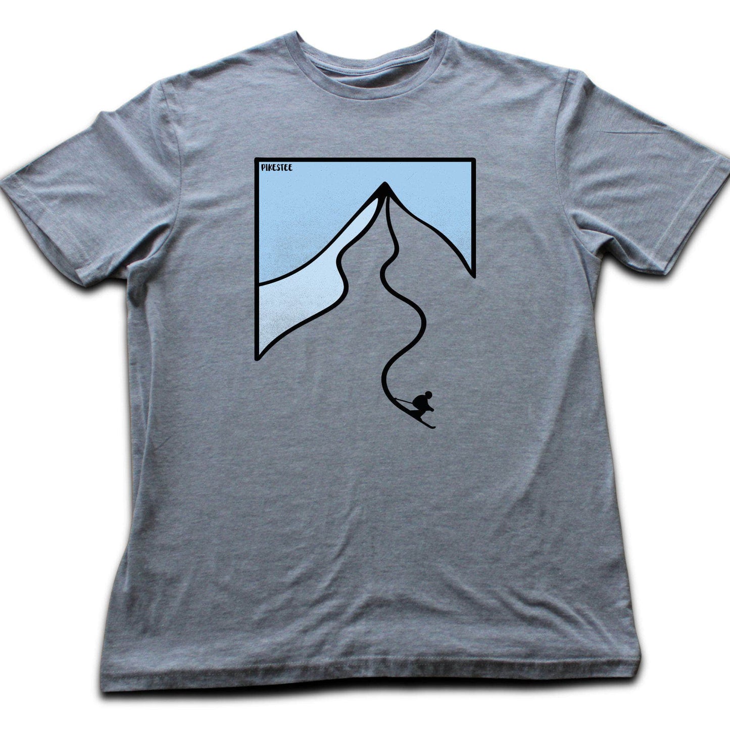 Mountain And Ski Path T-shirt