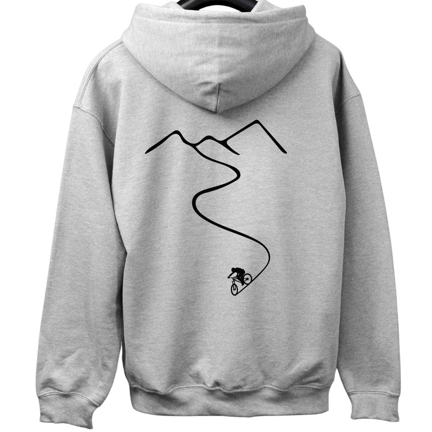 Mountain Bike Path Back-Print Hoodie