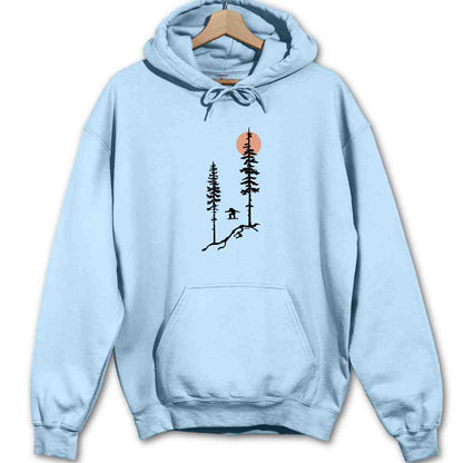 Snowboard Jump Trees Hoodie