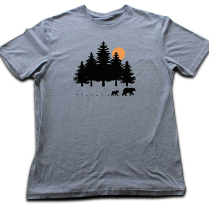 Forest, Bear Family Path T-shirt