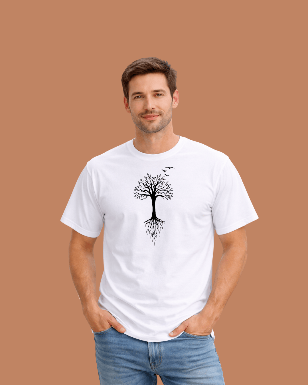 Tree Roots and Birds T-shirt