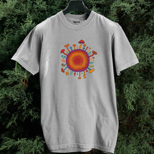 ColorFull Trunk and Mushrooms T-shirt